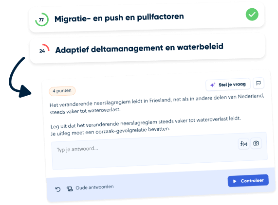 Oefen onderwerp met examenvragen