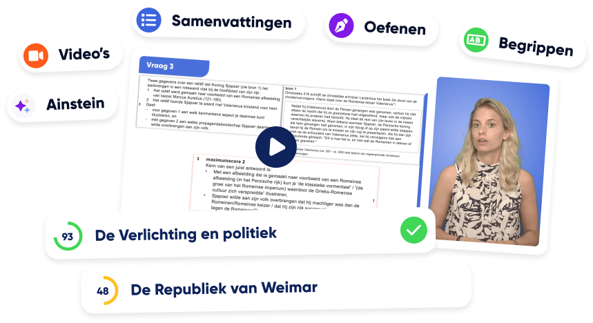 Voorbeeld van examentraining geschiedenis vmbo. Optimaal geschiedenis oefenen op vmbo.